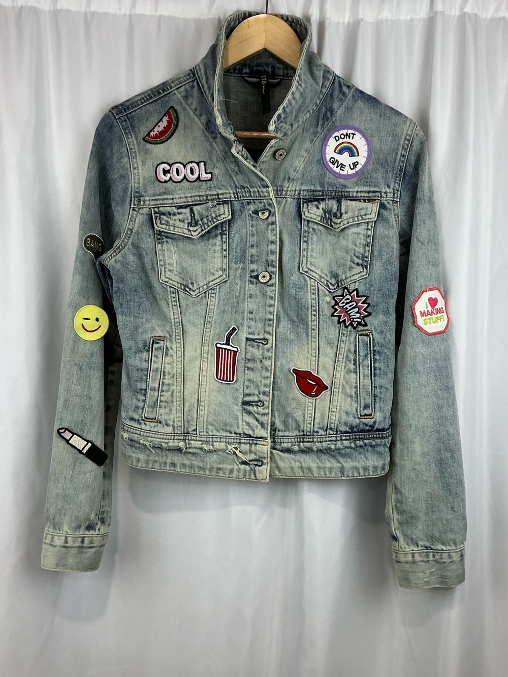 LTB Light Wash Patchwork Denim Jacket - Women